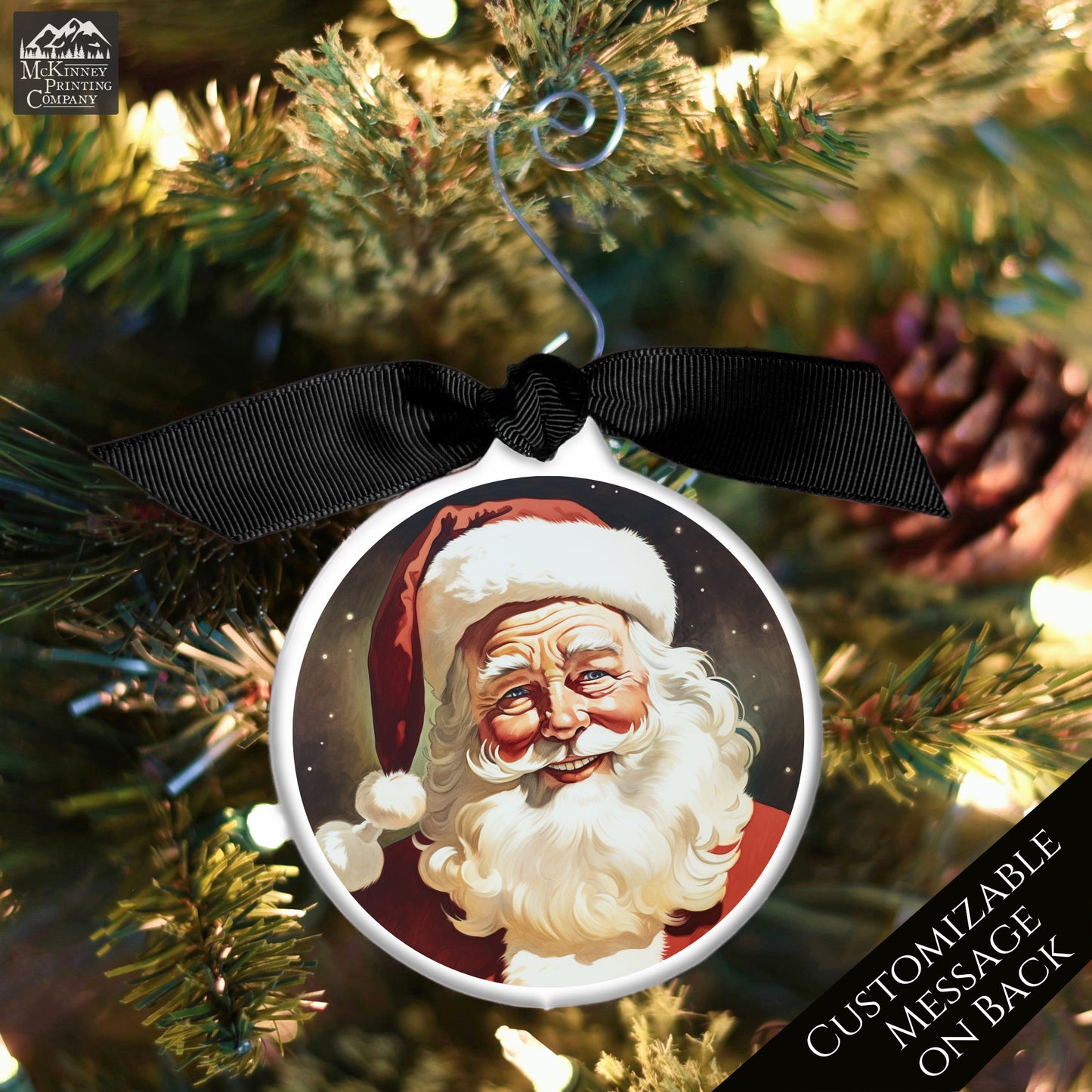 Mid Century Christmas Ornaments - Vintage Santa Clause, Retro, 1950's