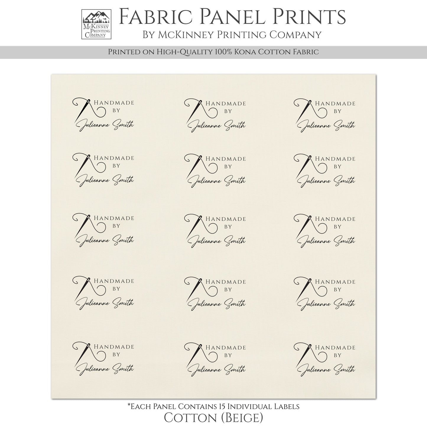 Sewing Labels for Handmade Items - Quilt Labels, Personalized Quilt Labels, Custom Quilt Labels, Quilting, Tags