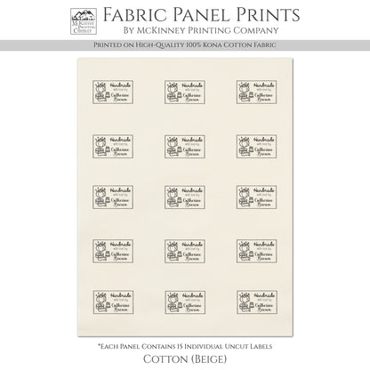 Quilt Labels - Handmade, Sewing Supplies, Fabric Tags, Personalized, Custom, Quilting, Craft, Cotton, Canvas