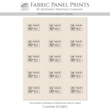 Quilt Labels - Handmade, Sewing Supplies, Fabric Tags, Personalized, Custom, Quilting, Craft, Cotton, Canvas
