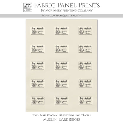 Quilt Labels - Handmade, Sewing Supplies, Fabric Tags, Personalized, Custom, Quilting, Craft, Cotton, Canvas
