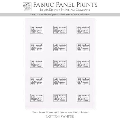 Quilt Labels - Handmade, Sewing Supplies, Fabric Tags, Personalized, Custom, Quilting, Craft, Cotton, Canvas