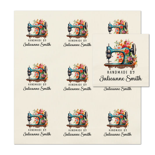 Quilt Labels - Handmade, Fabric Tags, Sewing Machine, Personalized, Custom, Quilting, Crafting and Sewing Tags