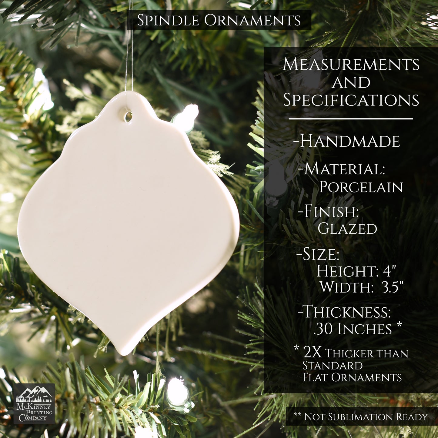 Blank Ornaments - Christmas, Handmade, Ceramic, Porcelain, Crafts