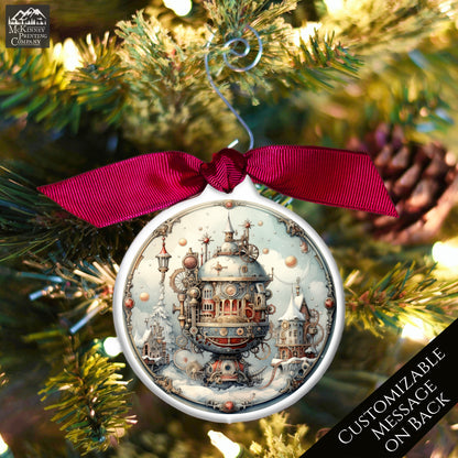 Steampunk Christmas - Ornaments, Fantasy Art, Personalize