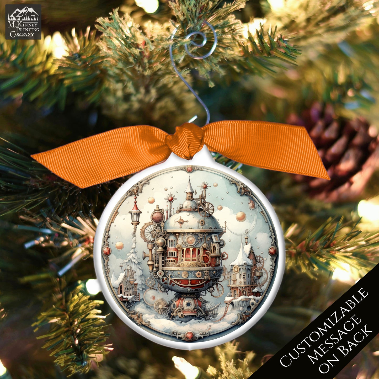 Steampunk Christmas - Ornaments, Fantasy Art, Personalize