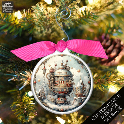 Steampunk Christmas - Ornaments, Fantasy Art, Personalize