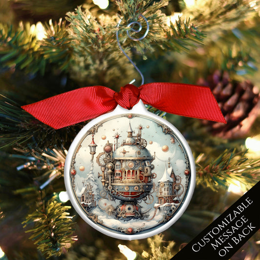 Steampunk Christmas - Ornaments, Fantasy Art, Personalize