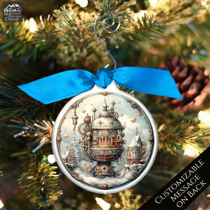 Steampunk Christmas - Ornaments, Fantasy Art, Personalize