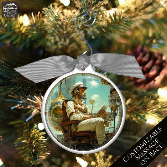 Steampunk Ornament - Fantasy, Sci-Fi, Art, Personalized, Custom Gift