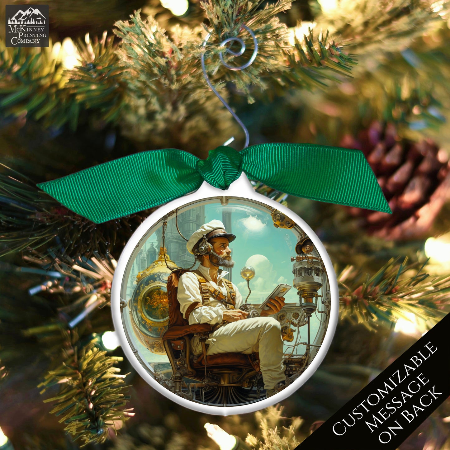 Steampunk Ornament - Fantasy, Sci-Fi, Art, Personalized, Custom Gift