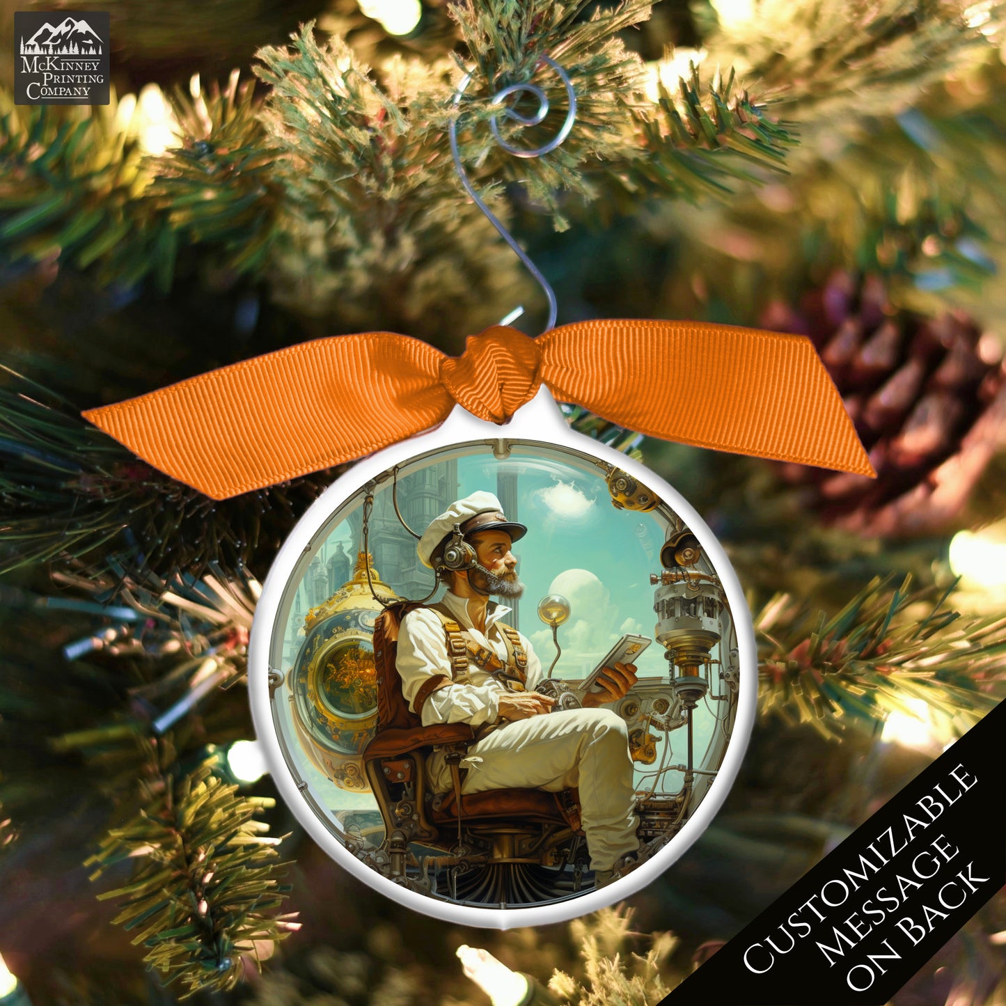 Steampunk Ornament - Fantasy, Sci-Fi, Art, Personalized, Custom Gift