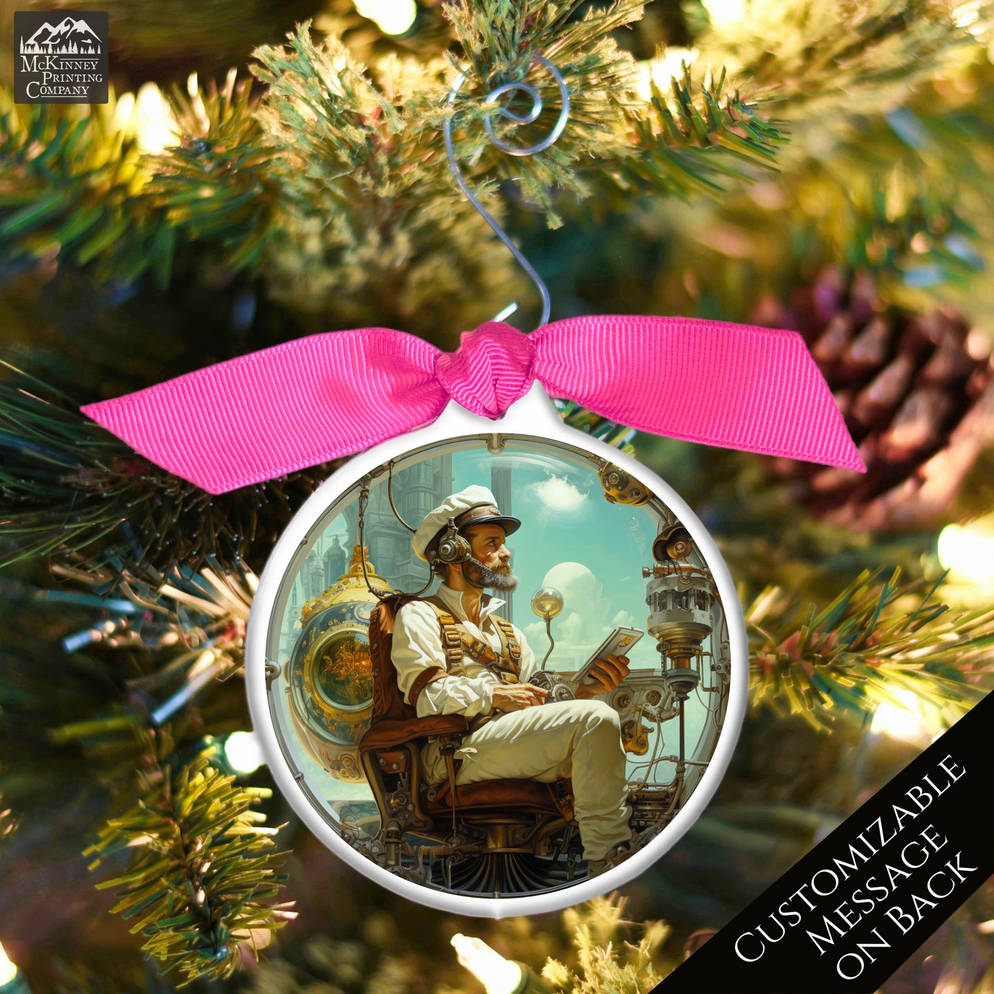 Steampunk Ornament - Fantasy, Sci-Fi, Art, Personalized, Custom Gift