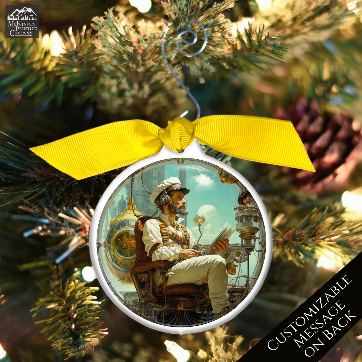 Steampunk Ornament - Fantasy, Sci-Fi, Art, Personalized, Custom Gift