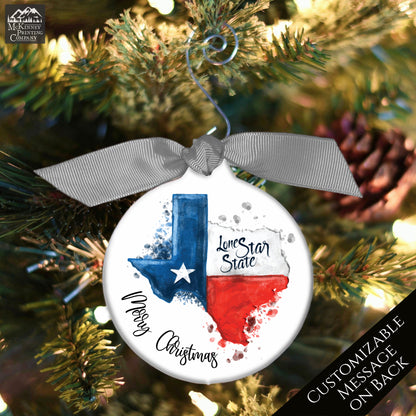 Texas Ornament - Texas Christmas, Personalized, Texas Décor