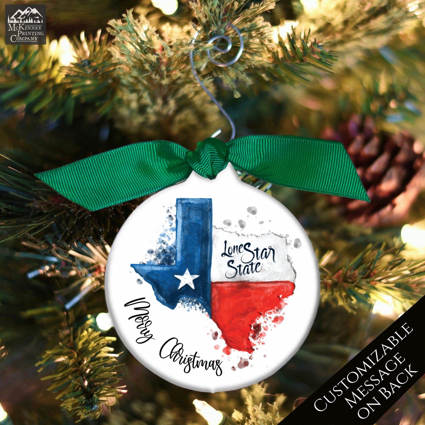 Texas Ornament - Texas Christmas, Personalized, Texas Décor