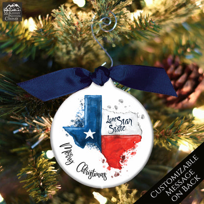 Texas Ornament - Texas Christmas, Personalized, Texas Décor