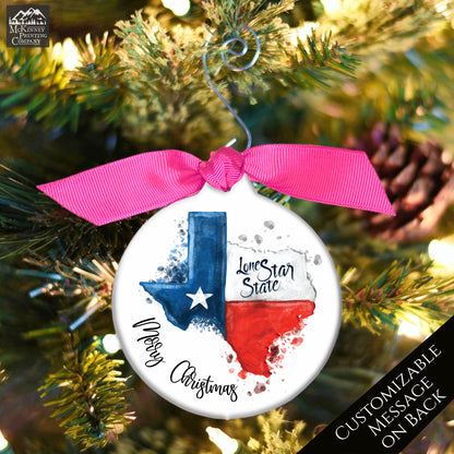 Texas Ornament - Texas Christmas, Personalized, Texas Décor