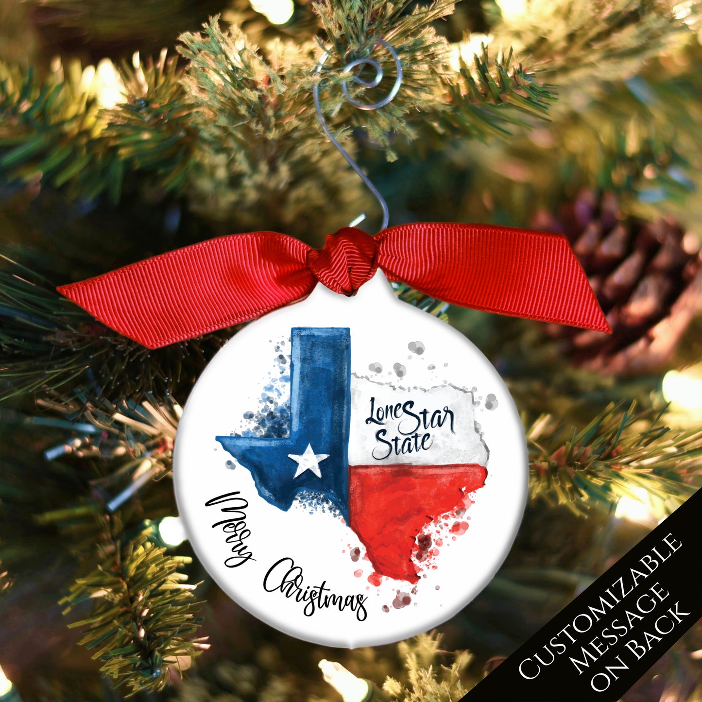 Texas Ornament - Texas Christmas, Personalized, Texas Décor
