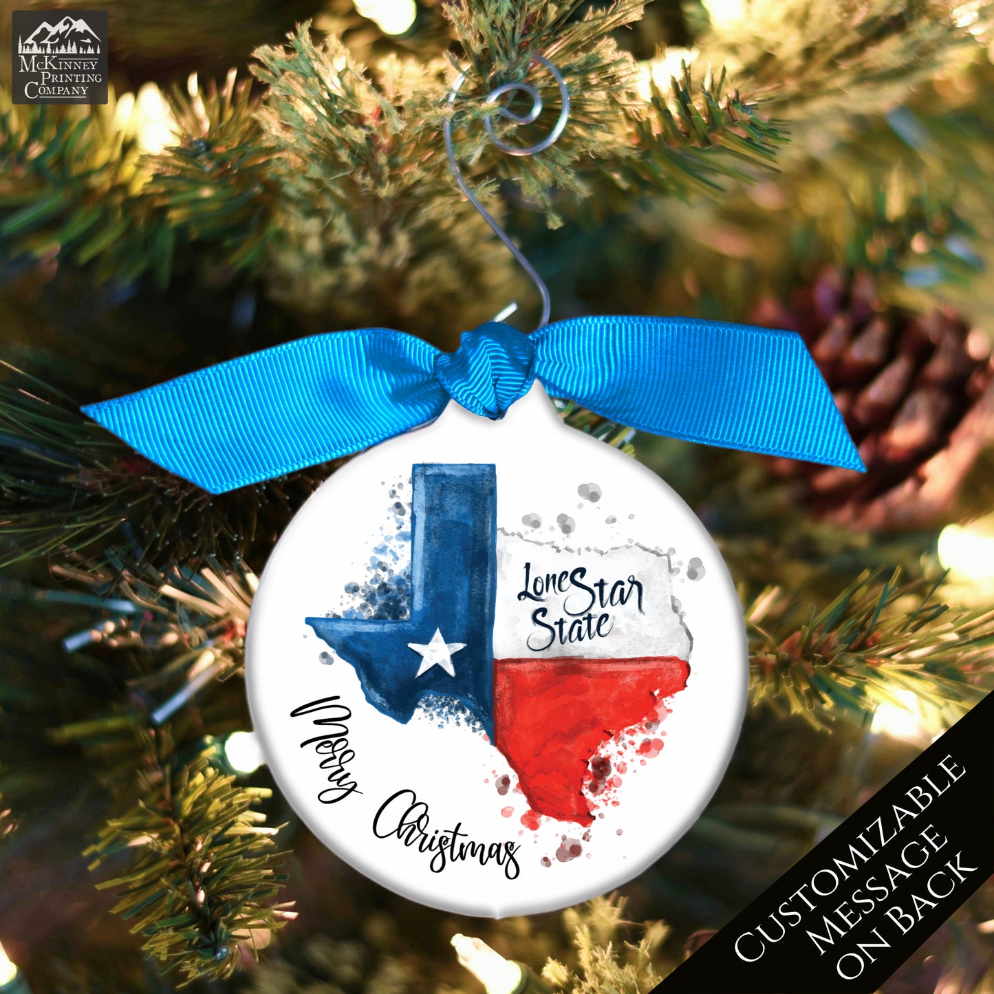 Texas Ornament - Texas Christmas, Personalized, Texas Décor
