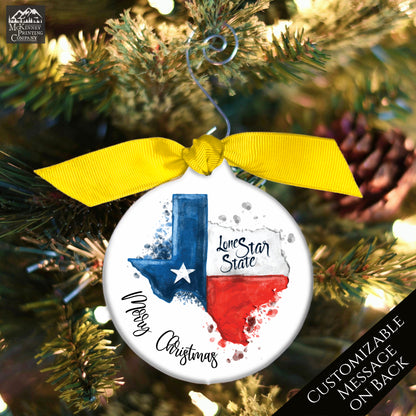Texas Ornament - Texas Christmas, Personalized, Texas Décor