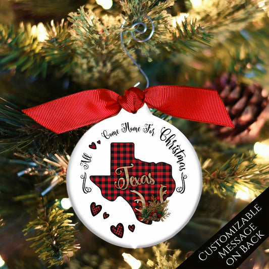 Texas Ornament - Texas Gifts, Christmas, Personalized, Texas Décor