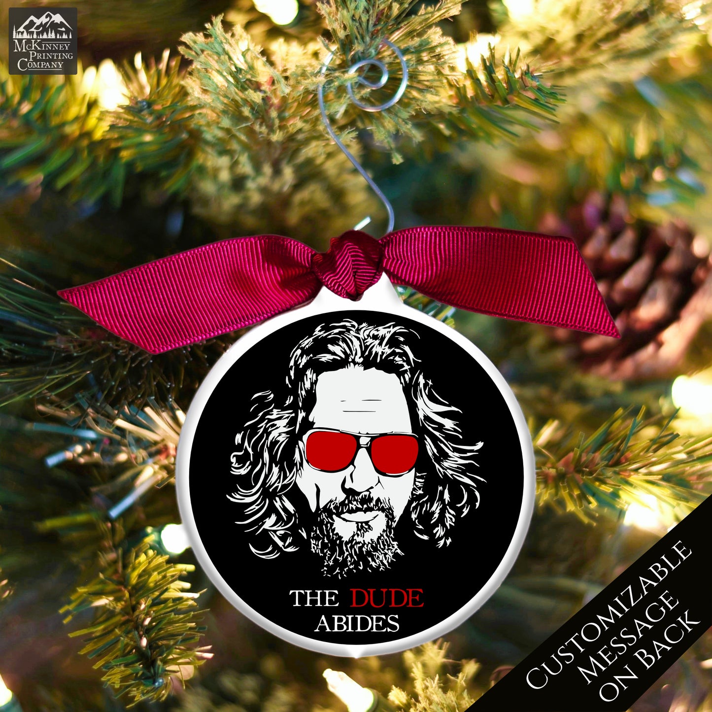 The Big Lebowski - Christmas Ornament, The Dude, Movie Quote, Gift