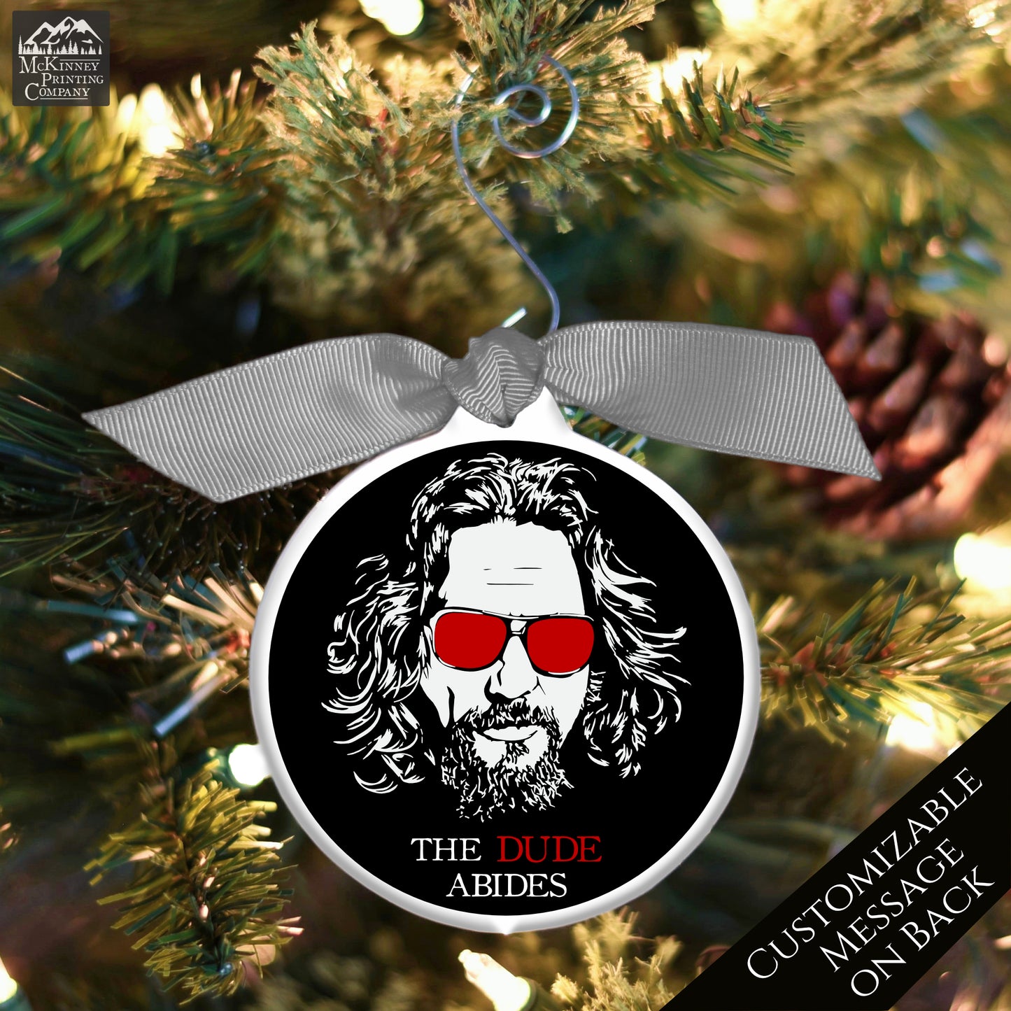 The Big Lebowski - Christmas Ornament, The Dude, Movie Quote, Gift