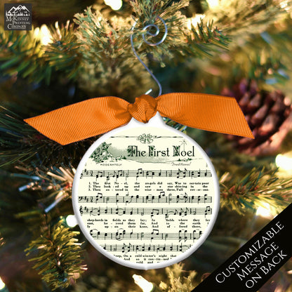 Christmas Sheet Music - Ornament, Lyrics, Hymn, The First Noel, Song
