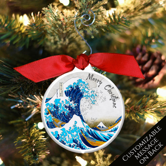 Japan Ornament - The Great Wave, Japanese Gift, Christmas, Tree Décor