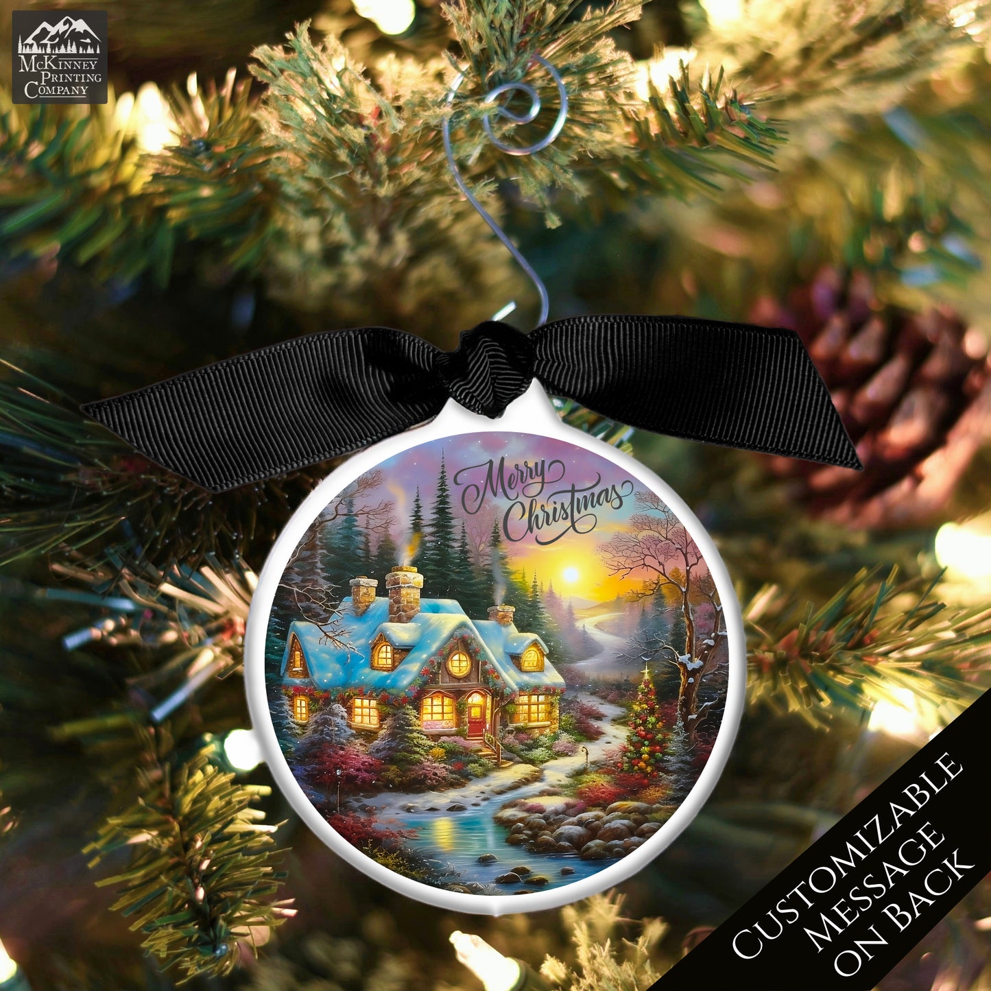 Thomas Kinkade, Style - Christmas Ornament, Painting, Print, Keepsake