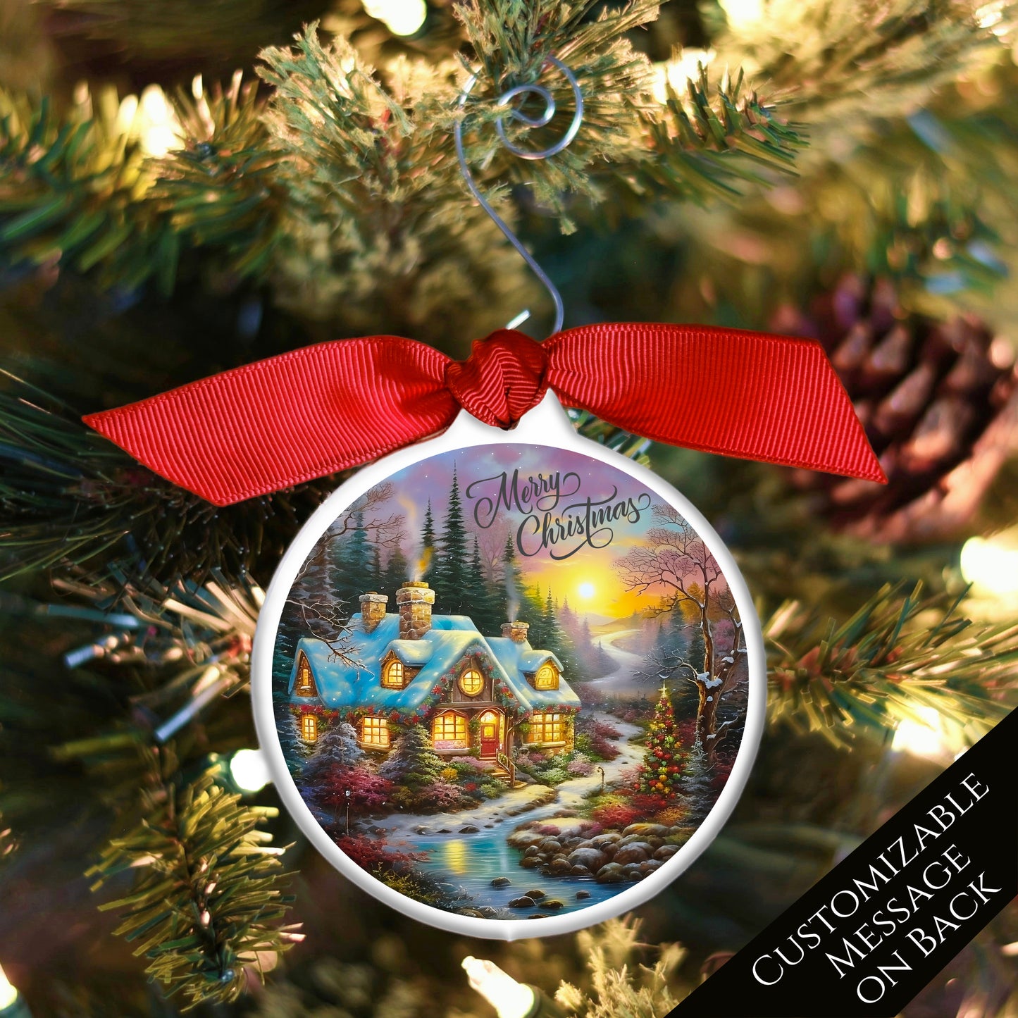 Thomas Kinkade, Style - Christmas Ornament, Painting, Print, Keepsake