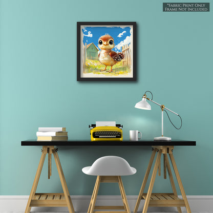 Farm Animal Fabric - Turkey, Baby Fabric Panels, Cotton, Nursery Décor, Infant, Quilt Block, Wall Art, Quilting, Sewing