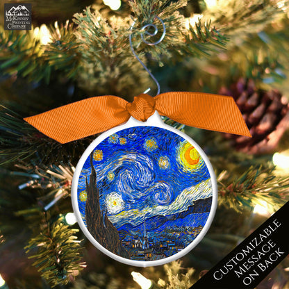 Starry Night - Christmas Ornament, Vincent Van Gogh, Print, Xmas