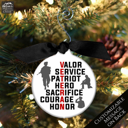 Military Ornaments - Christmas, Veteran, Military, Patriotic, Gift
