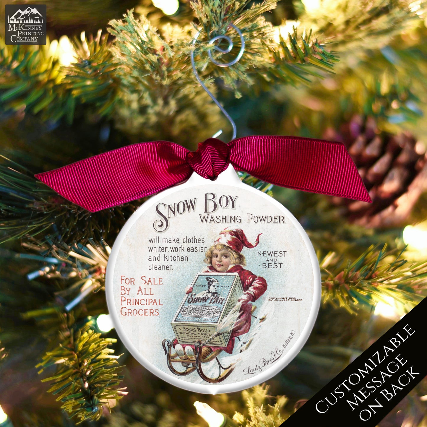 Victorian Christmas Decorations - Ornament, Vintage, Personalized