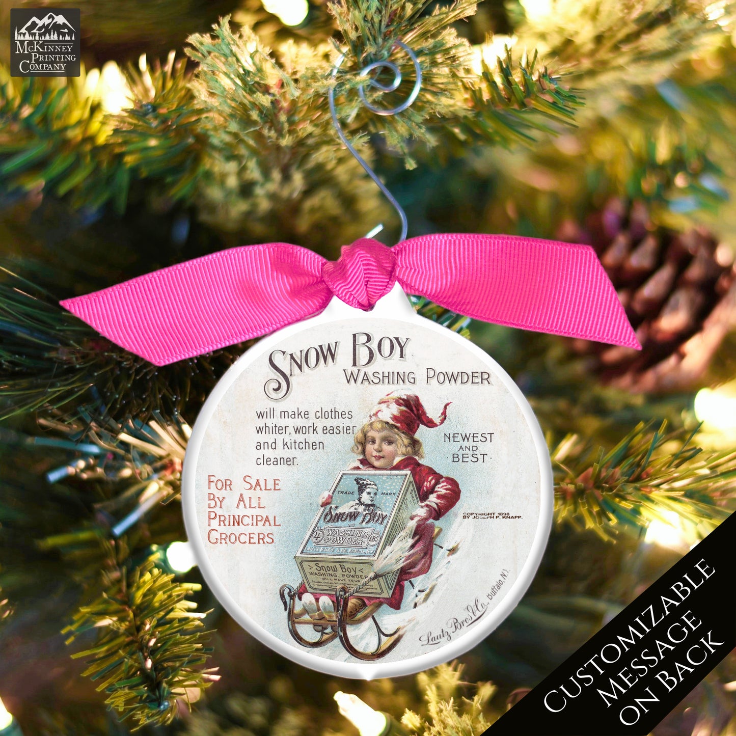 Victorian Christmas Decorations - Ornament, Vintage, Personalized