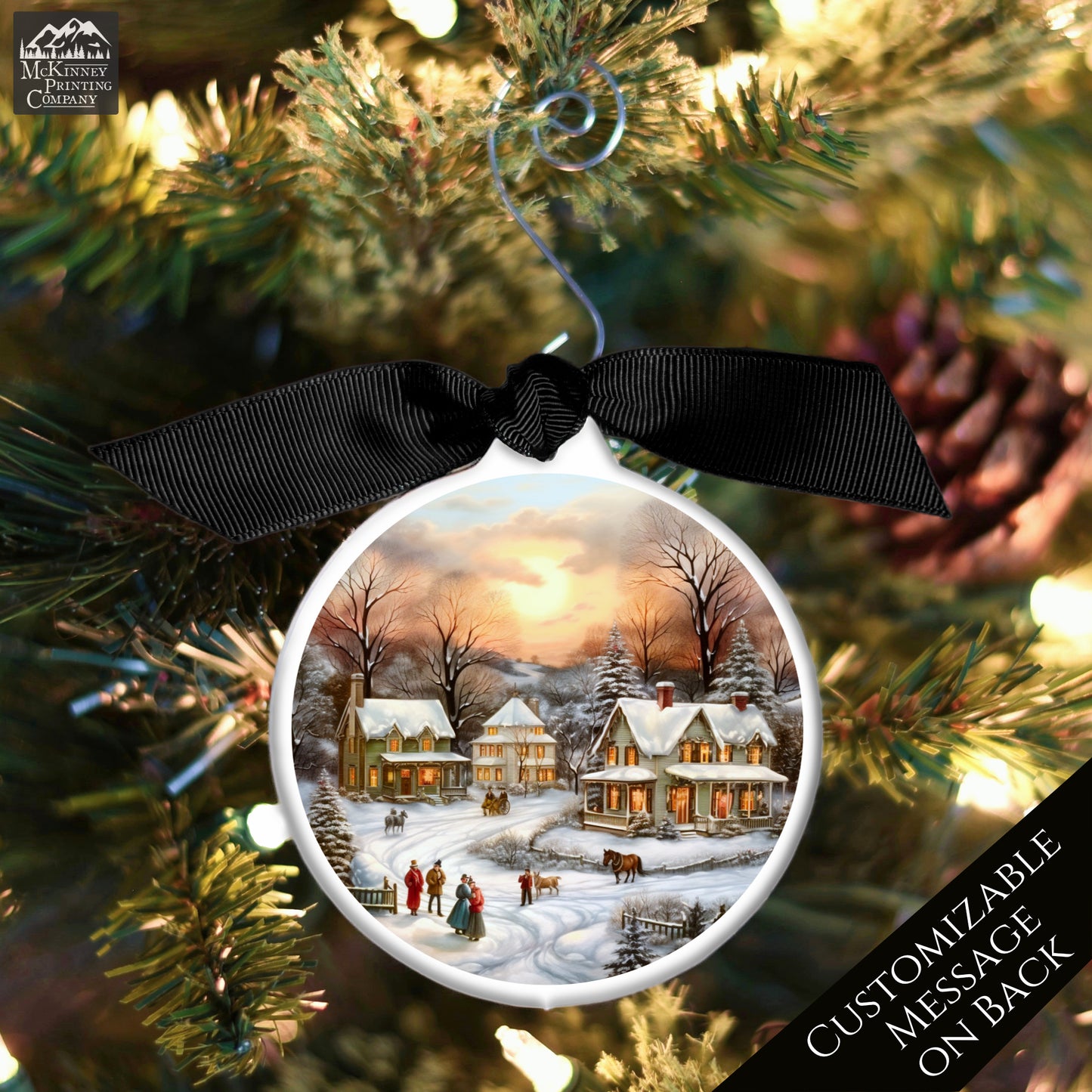 Victorian Christmas Ornaments - Village, Antique, Vintage, Shabby Chic