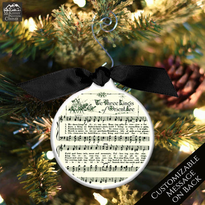 Christmas Sheet Music - Ornament, Lyrics, We Three Kings, Christian