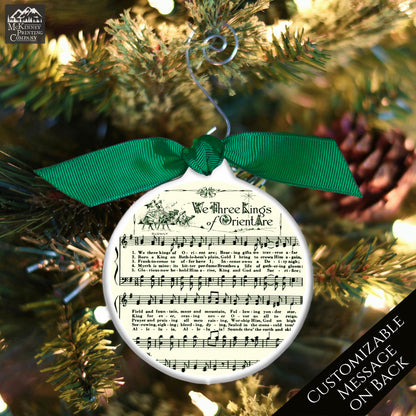 Christmas Sheet Music - Ornament, Lyrics, We Three Kings, Christian