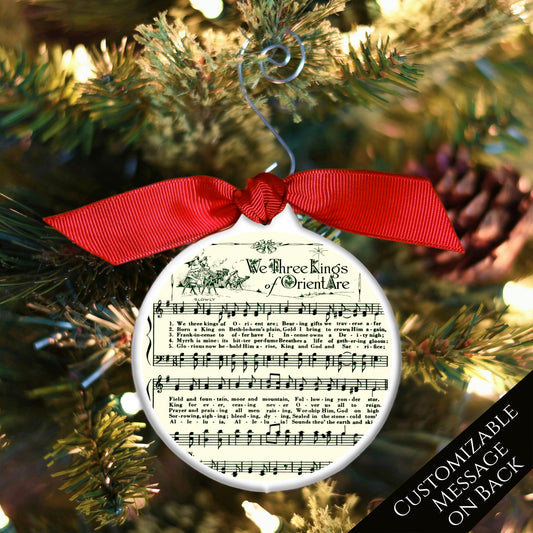 Christmas Sheet Music - Ornament, Lyrics, We Three Kings, Christian