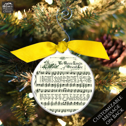 Christmas Sheet Music - Ornament, Lyrics, We Three Kings, Christian