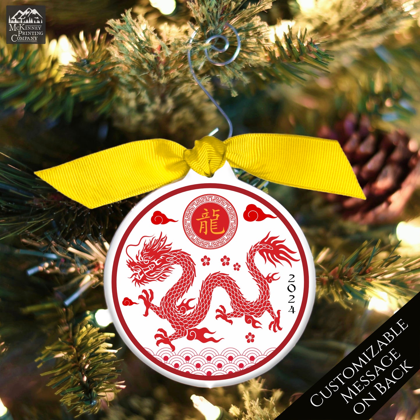 Chinese New Year - Christmas Ornament, Year of the Dragon, Zodiac