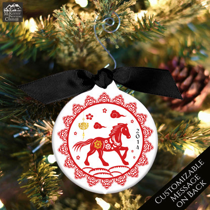 Chinese New Year - Christmas Ornament, Year of the Horse, Zodiac