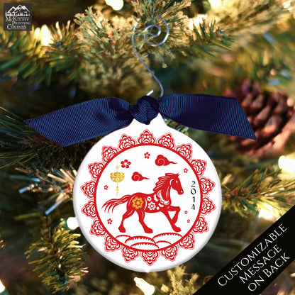 Chinese New Year - Christmas Ornament, Year of the Horse, Zodiac