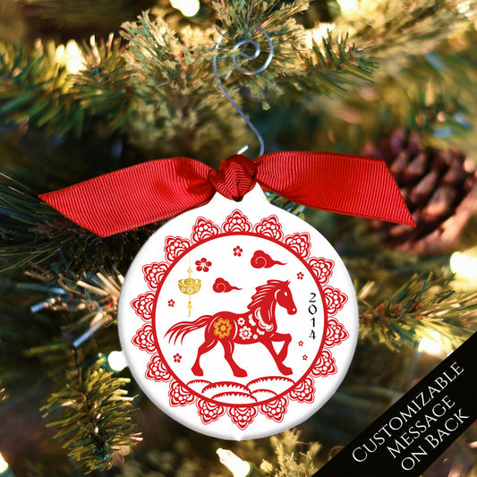 Chinese New Year - Christmas Ornament, Year of the Horse, Zodiac