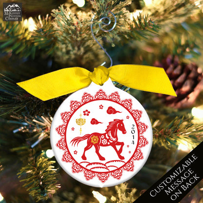 Chinese New Year - Christmas Ornament, Year of the Horse, Zodiac