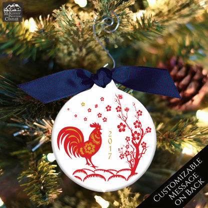 Chinese New Year - Christmas Ornament, Year of the Rooster, Zodiac