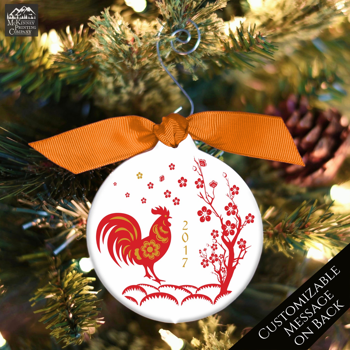 Chinese New Year - Christmas Ornament, Year of the Rooster, Zodiac