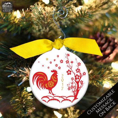 Chinese New Year - Christmas Ornament, Year of the Rooster, Zodiac